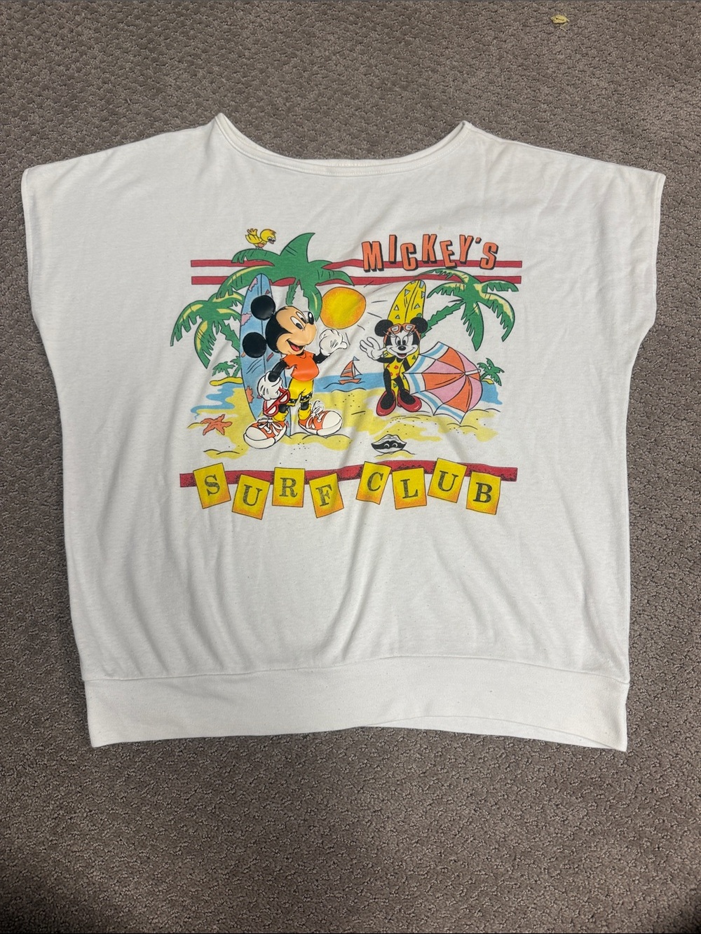 Mickey's Surf Club White Women’s Graphic Tee